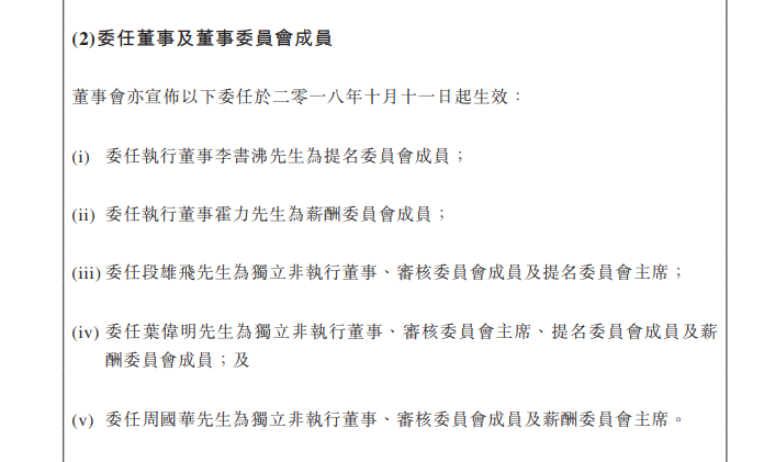 重选董事