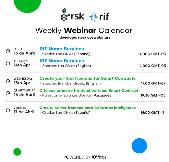 本周RIF计划