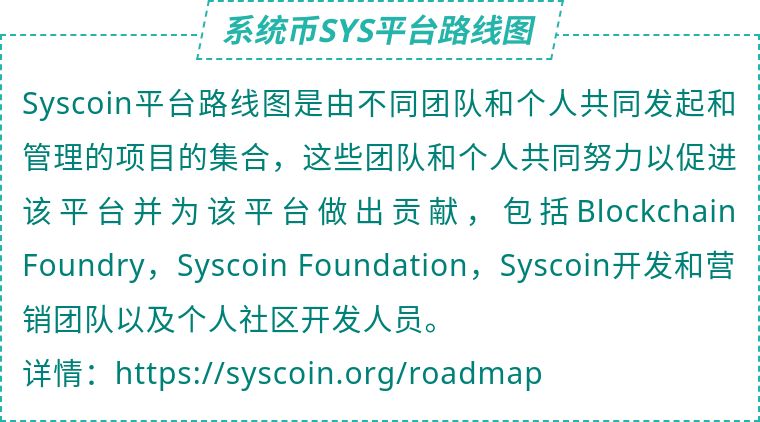 系统币路线图