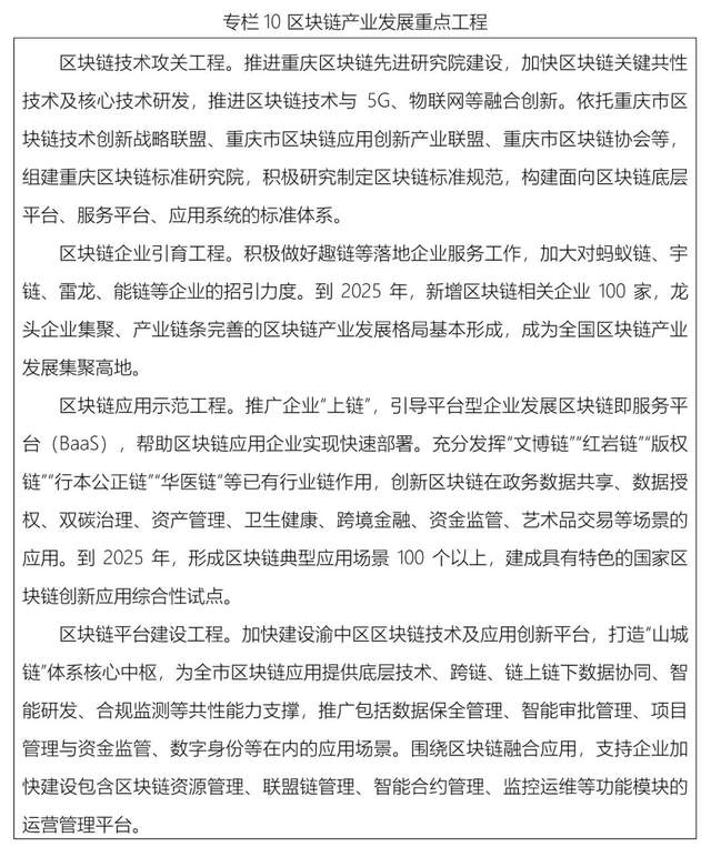 BSN赋能《重庆市渝中区数字经济“十四五”发展规划》