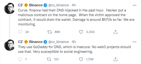 Curve Finance突遭DNS劫持攻击!普通人要如何防范?