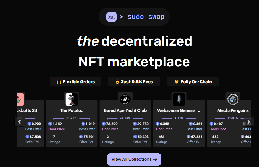 什么是 SudoSwap,如何使用 NFT AMM 进行高效交易?