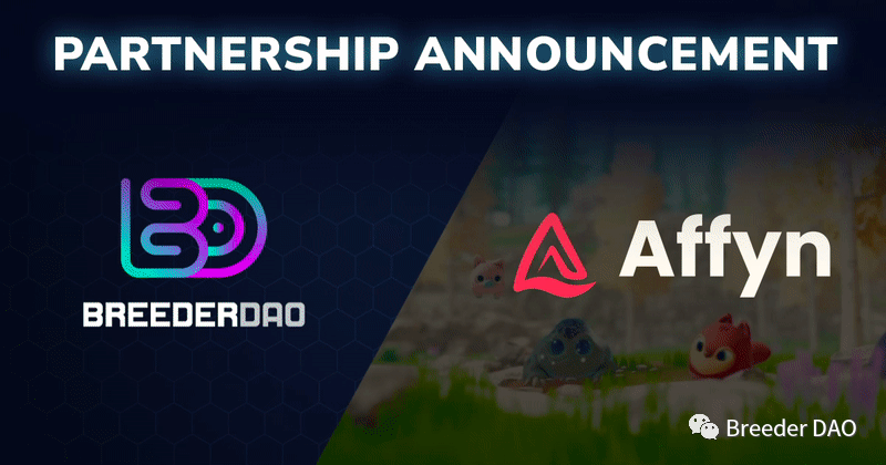游戏合作伙伴专题:BreederDAO 与 Affyn一起重构现实生活