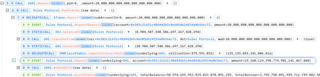 奇妙的化学反应:Euler Finance 被黑分析