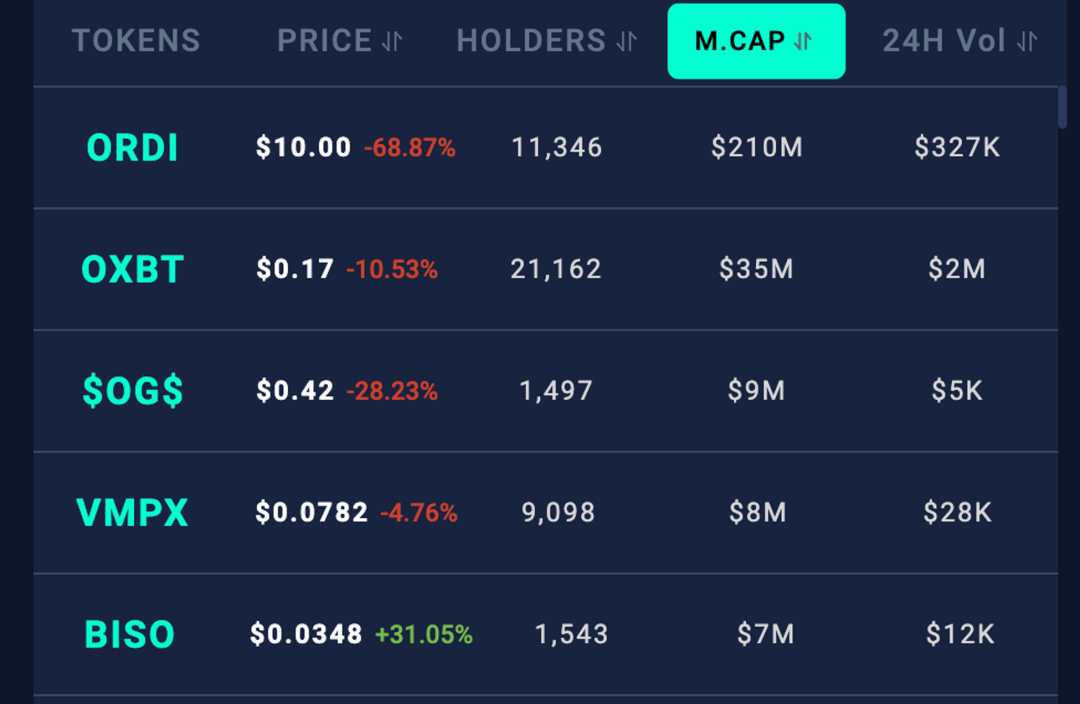 BTC 生态重点项目大盘点