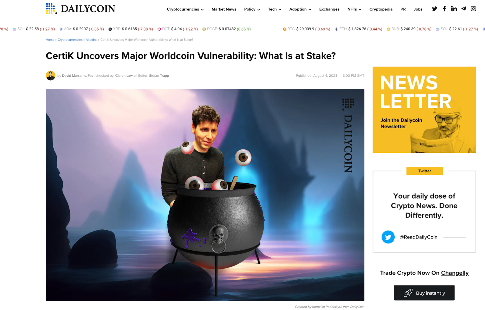 安审公司再立功,CertiK发现Worldcoin安全漏洞