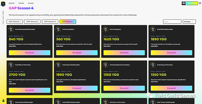 公会发展计划 (GAP) 第 4 季：塑造 YGG 的成就版图
