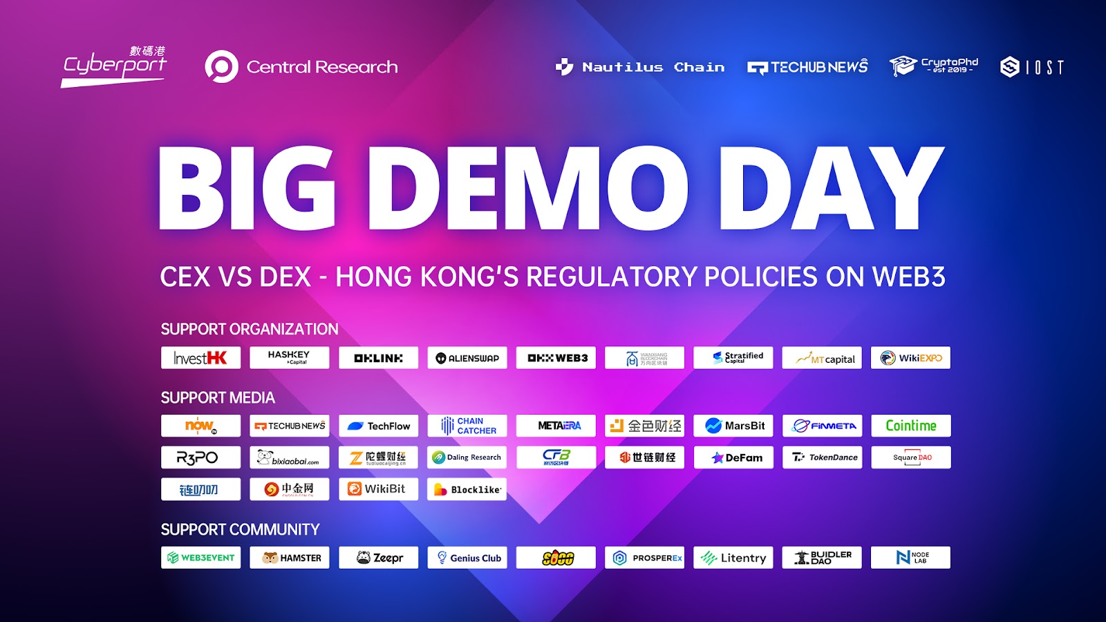 大型Web3线下路演活动第七期Big Demo Day在香港数码港成功举办!