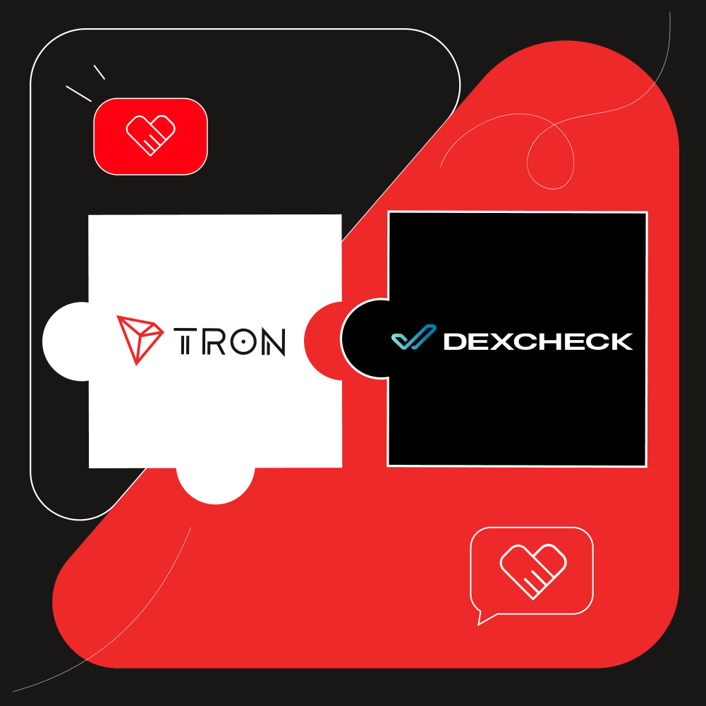 波场TRON与DexCheck达成合作