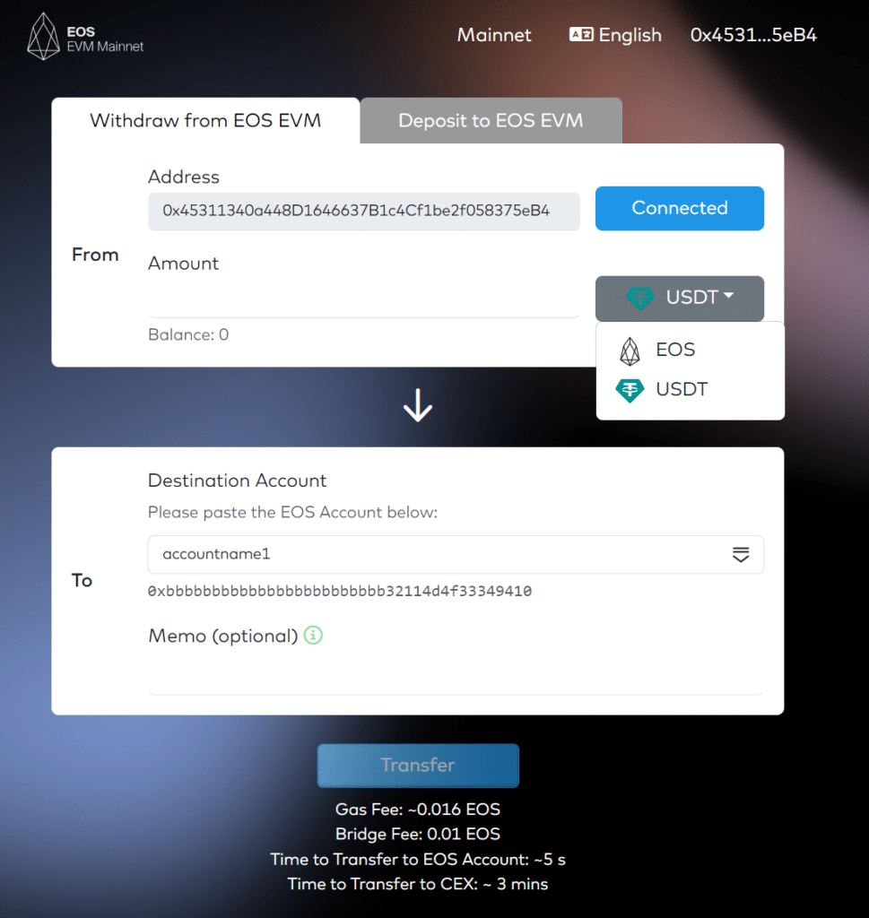 EOS EVM v0.6.0 已在主网上发布!
