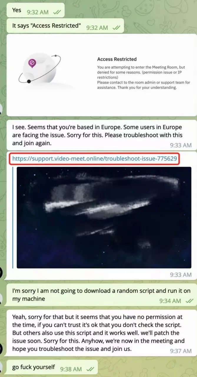 慢雾:朝鲜黑客 Telegram 定点欺诈攻击分析