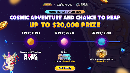跨链元宇宙冒险游戏Monsterterra登陆Cosmos,活动奖金达到2万美元