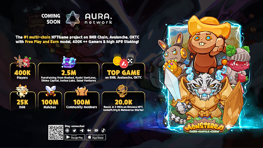 跨链元宇宙冒险游戏Monsterterra登陆Cosmos,活动奖金达到2万美元