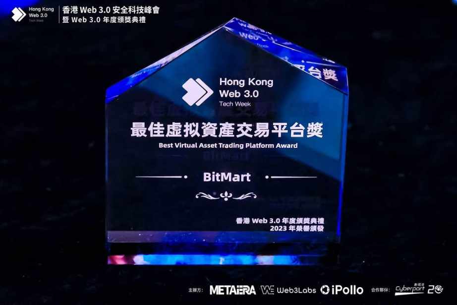 BitMart 荣获香港 Web 3.0 安全科技峰会“最佳虚拟资产交易平台奖”
