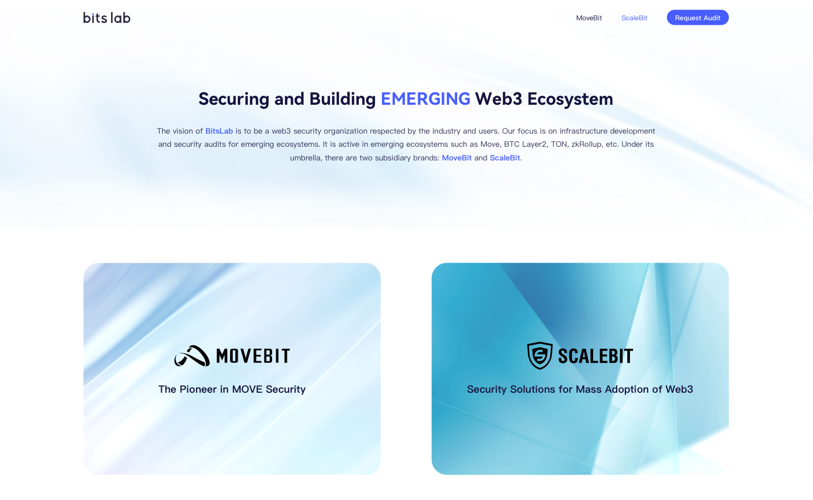 聚合ScaleBit,BitsLab 专注 Web3 新兴生态的安全与基建