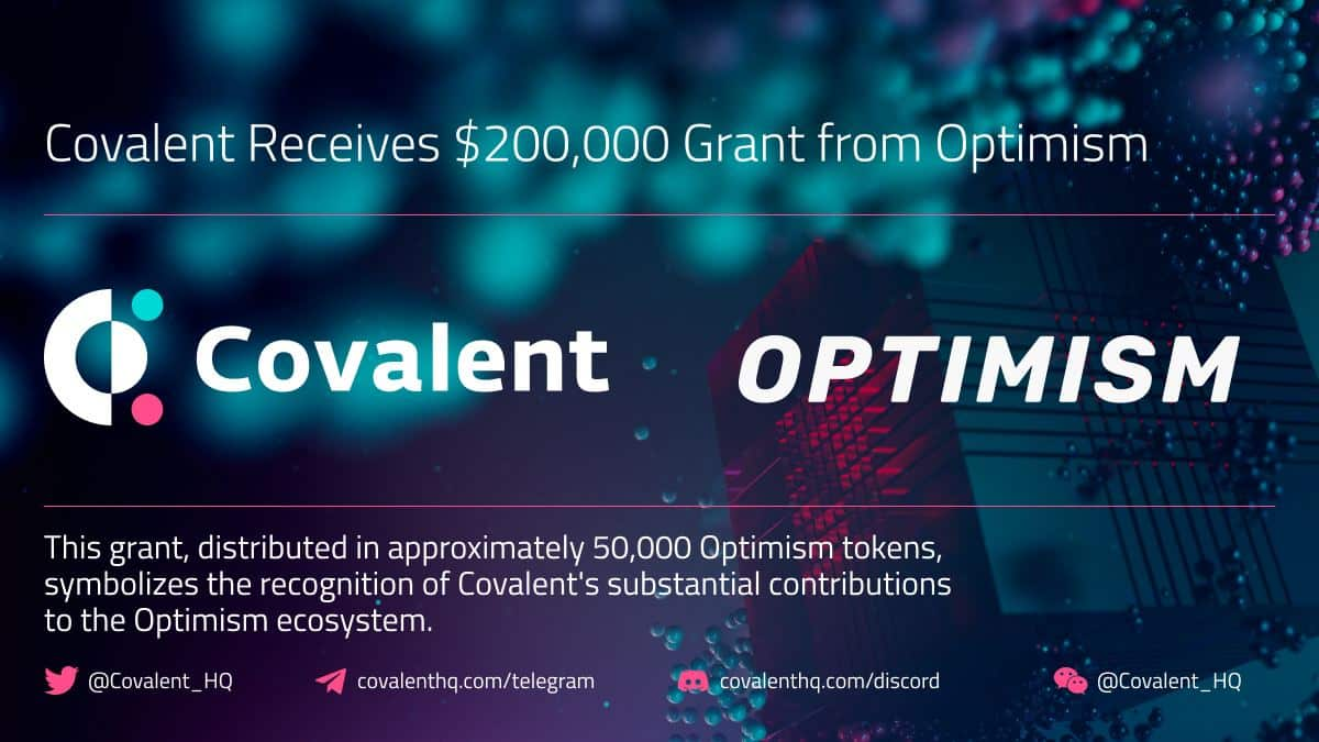 Optimism为 Covalent Network（CQT）提供生态系统资助