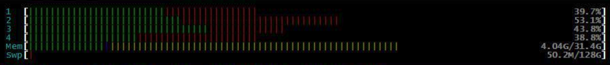 mapped_private 模式的 CPU 和内存利用率第二次启动