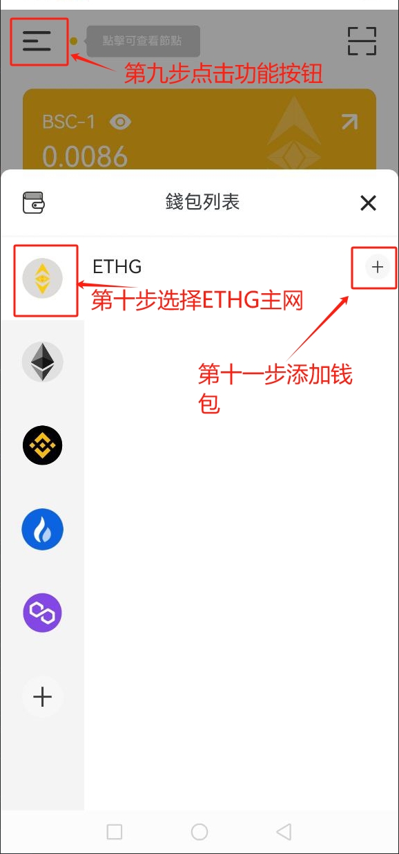 幣安鏈的USDT透過跨鏈兌換以太坊黃金ETHG鏈USDT的教程