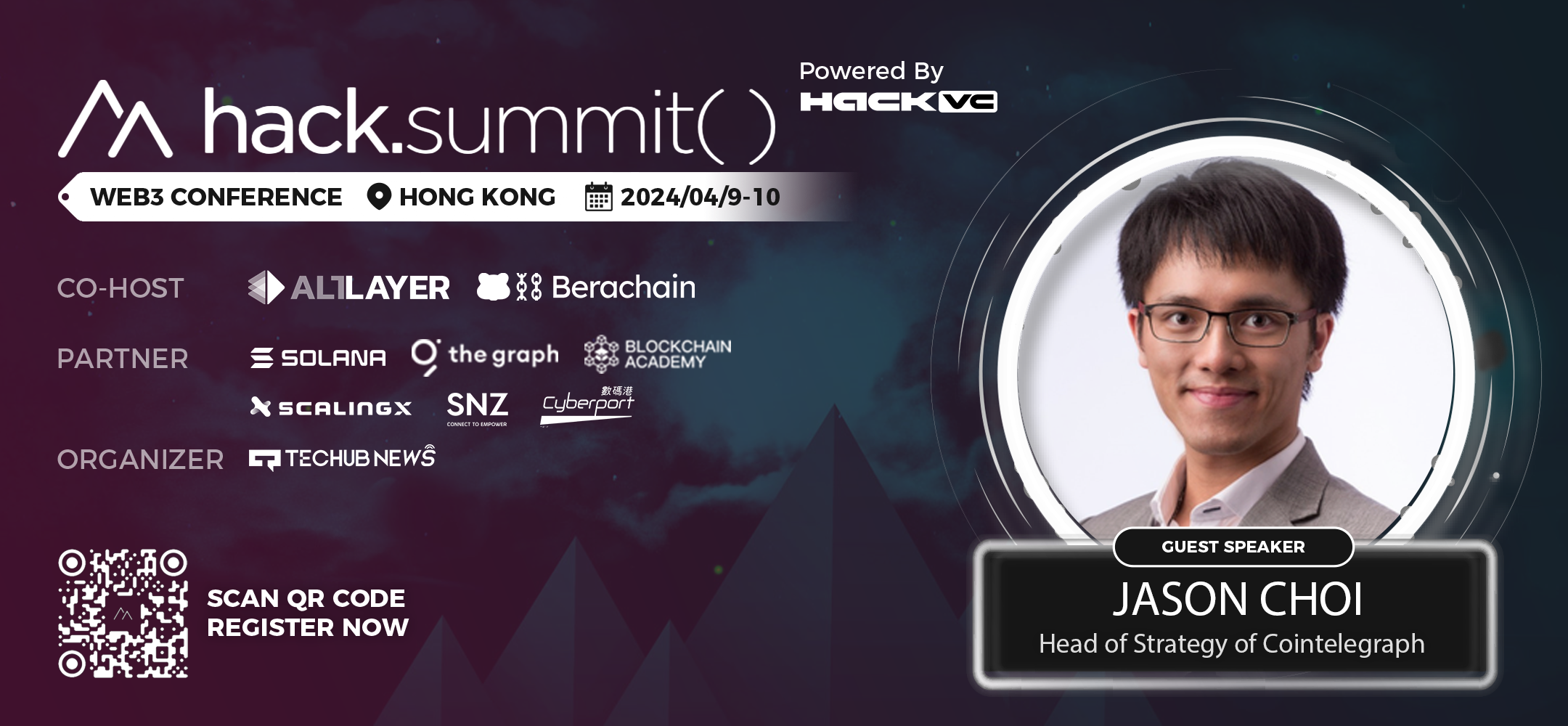 JASON CHOI确认出席Hack.Summit() 2024区块链开发者大会