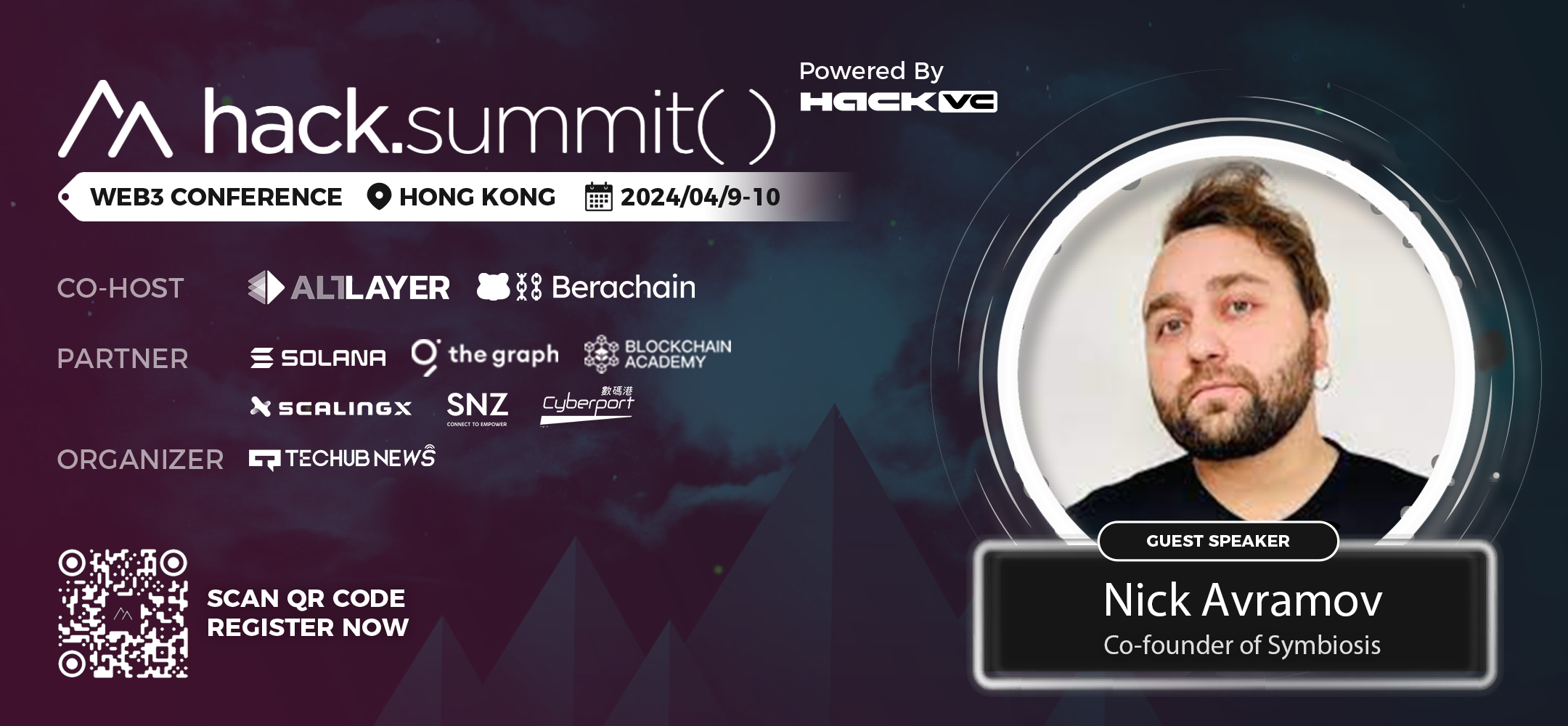 Nick Avramov确认出席HackSummit()2024区块链开发者大会
