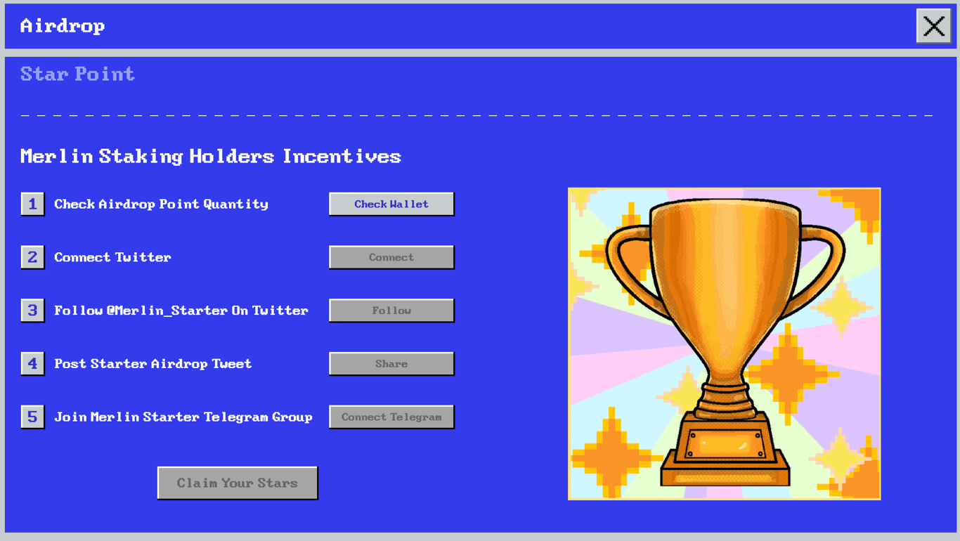 MerlinStarter启动，稳固Merlin Chain的BTC第一生态位