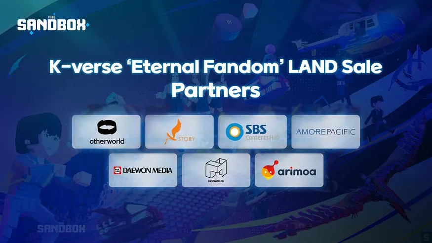 The Sandbox|K-verse 3 Eternal Fandom合作伙伴