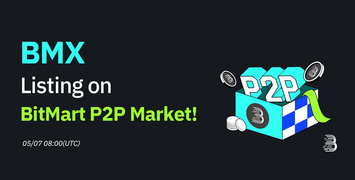 BitMart P2P 交易市场宣布正式上线 BMX 并推出限时零手续费活动