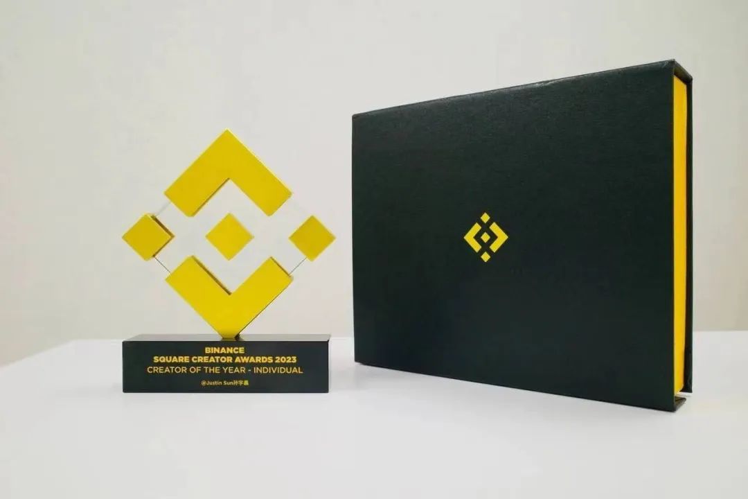 孙宇晨荣膺Binance 2023年度创作者奖
