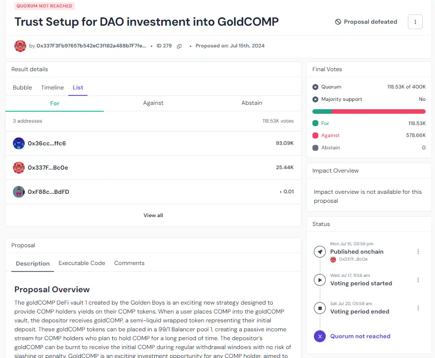 复盘COMP 2500美元治理攻击，DeFi协议为何屡次遭遇DAO攻击？