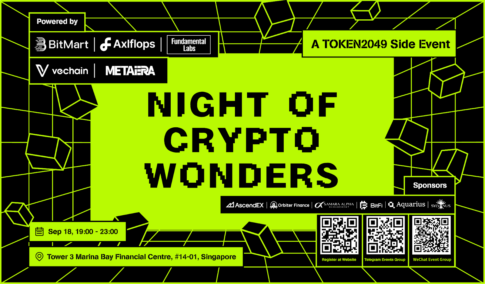 共聚新加坡TOKEN2049!BitMart 举办「加密奇幻夜」Web3行业酒会