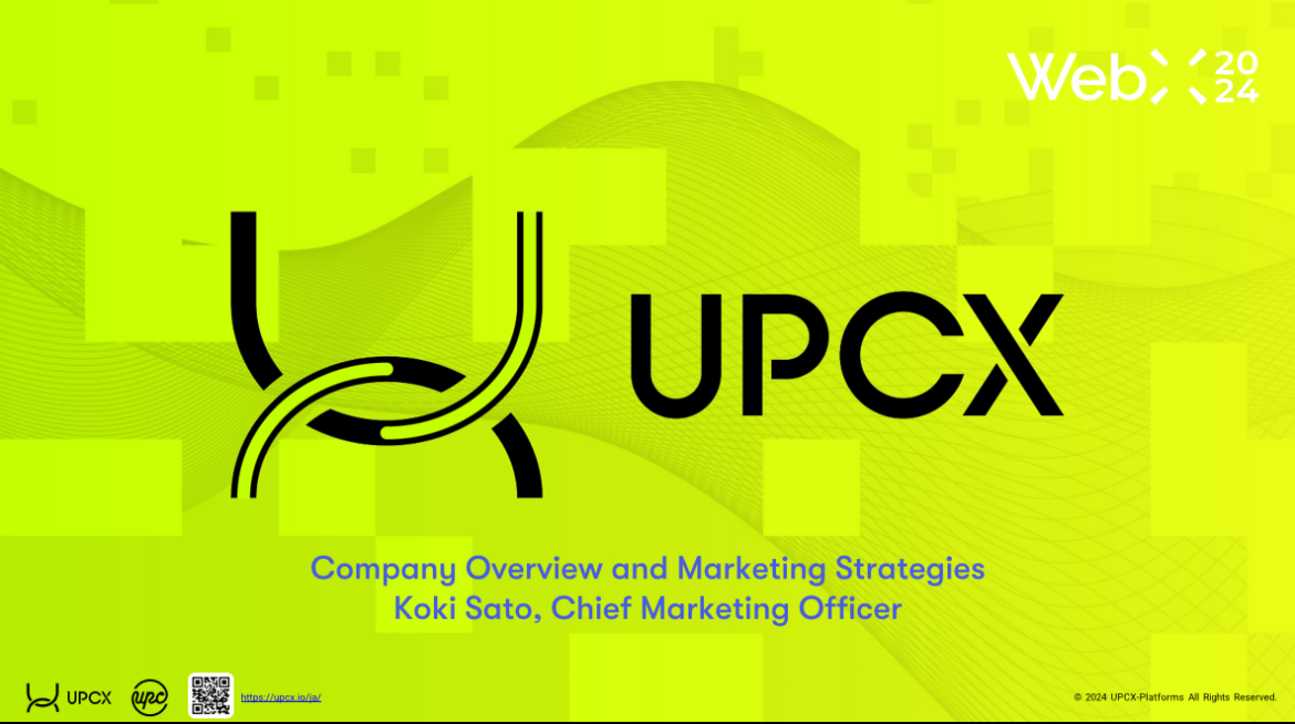 UPCX CMO受邀出席WebX 2024大会,分享UPCX潜力与市场趋势