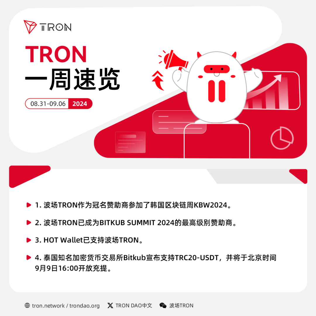 波场TRON一周速览（2024.08.31-2024.09.06）