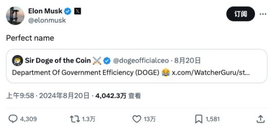 DOGE 的新价值周期：政治流量潜力与马斯克的“政府效率部”从政生涯