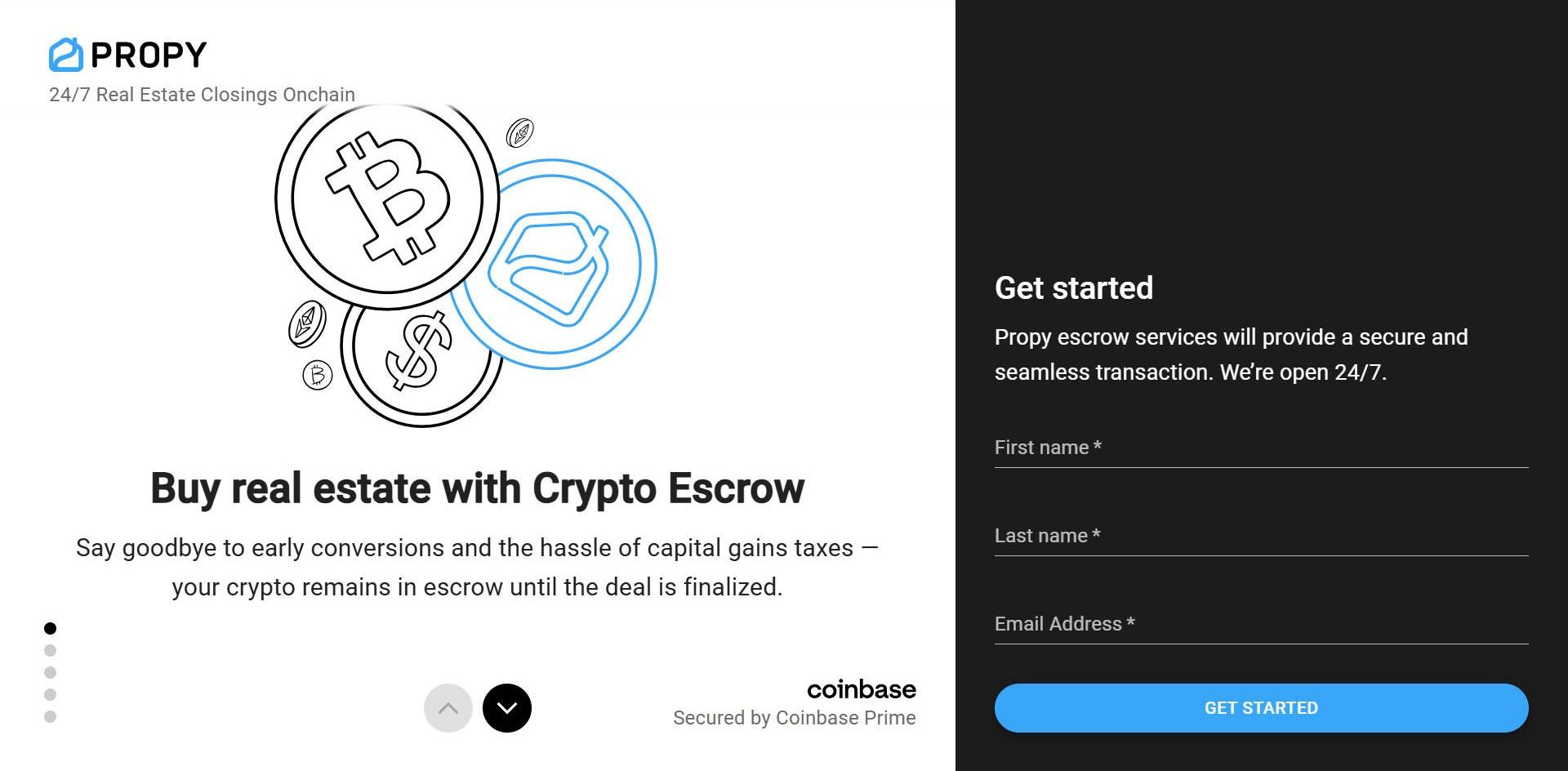 链上房屋平台Propy推出Coinbase托管服务和高额奖励计划