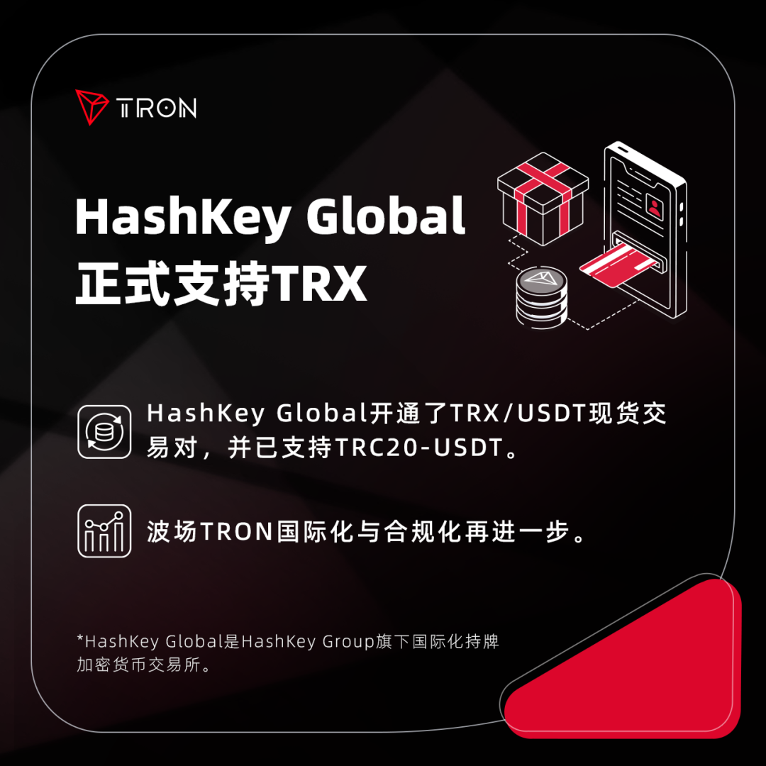 社区科普：HashKey Global正式支持TRX