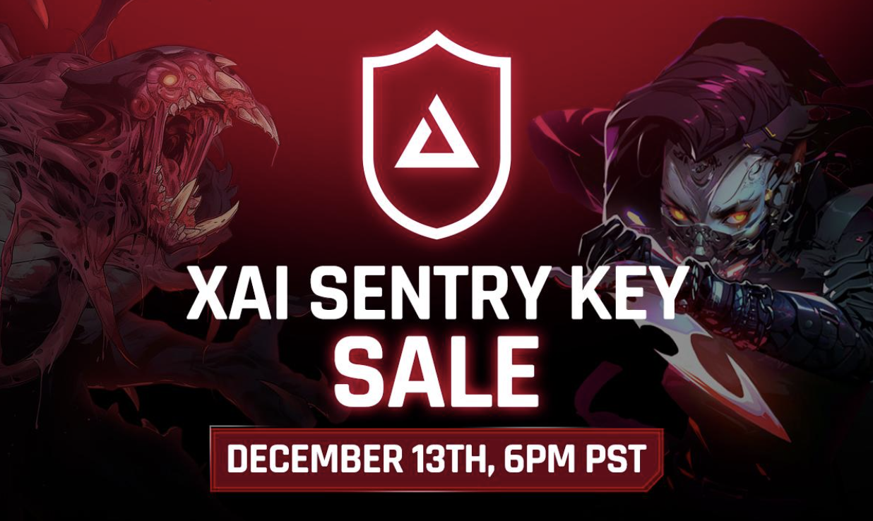 继4500万美元Sentry Key销售活动后,Xai公布“空投通行证”细节