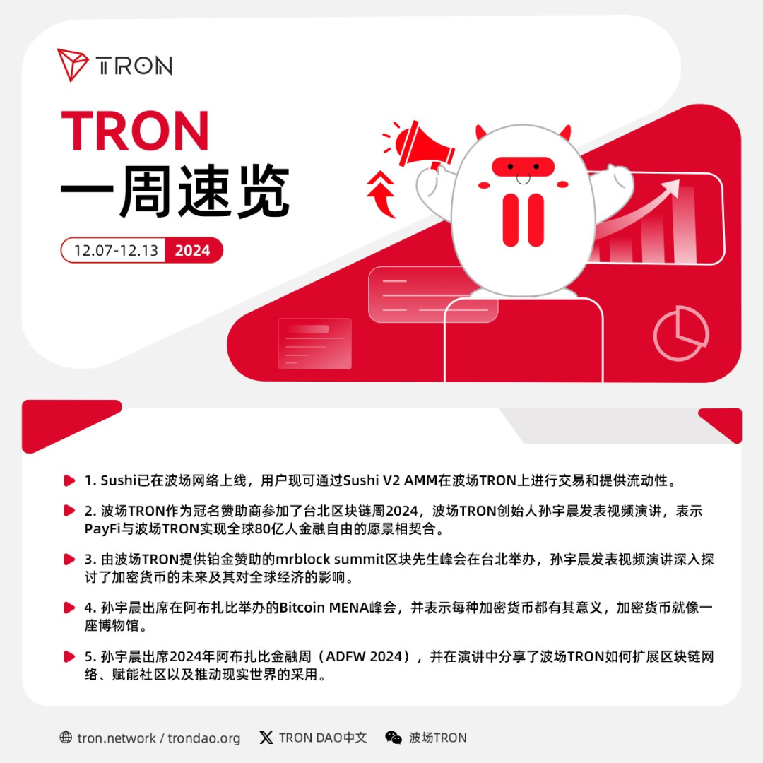 波场TRON一周速览（2024.12.07-2024.12.13）