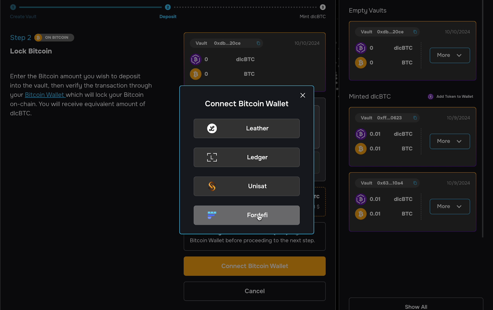 安全且可审计的 dlcBTC 铸造过程