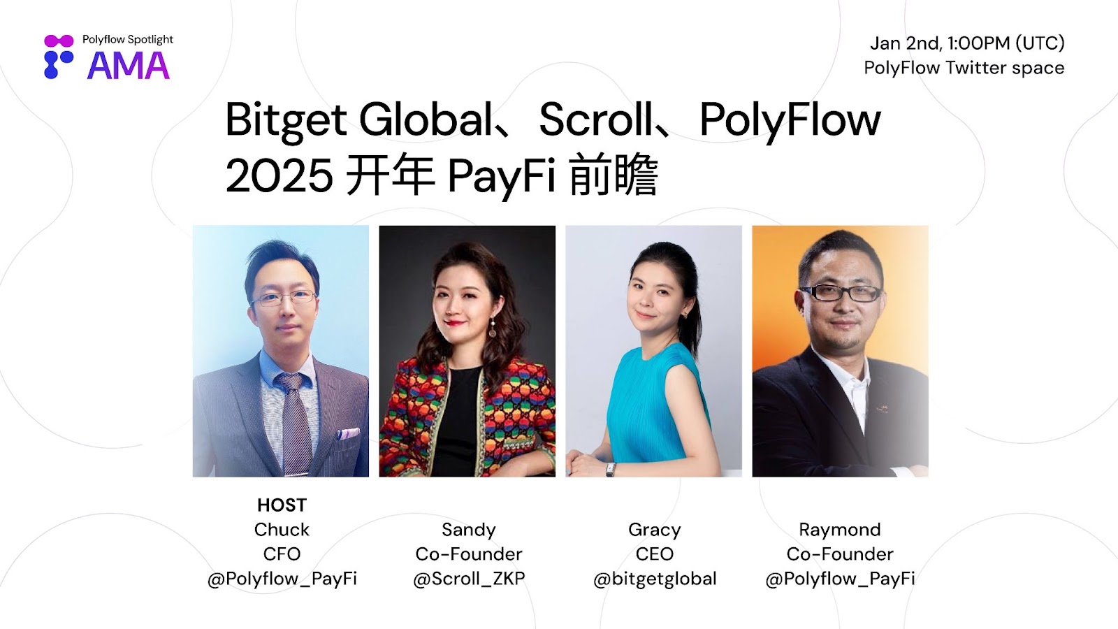 PolyFlow AMA:Bitget, Scroll等高管开年PayFi前瞻