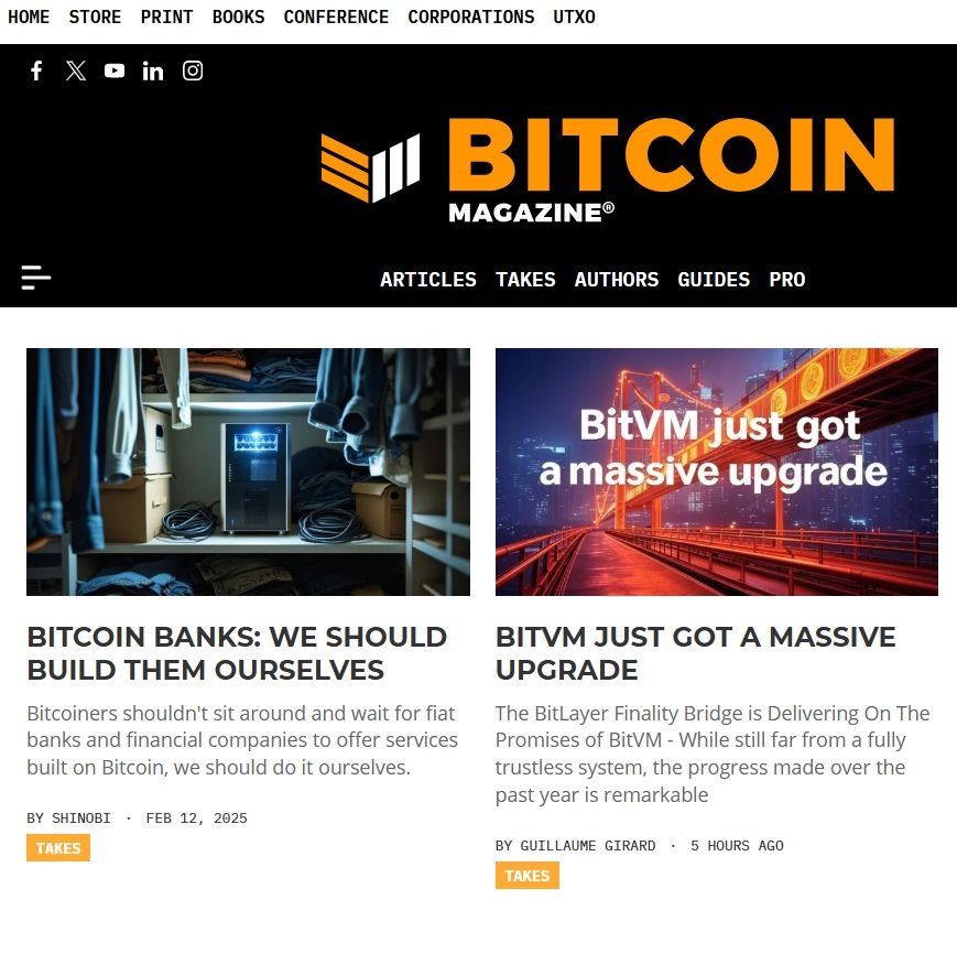 比特币杂志:Bitlayer基于BitVM的技术突破或将带来比特币生态的二轮复兴