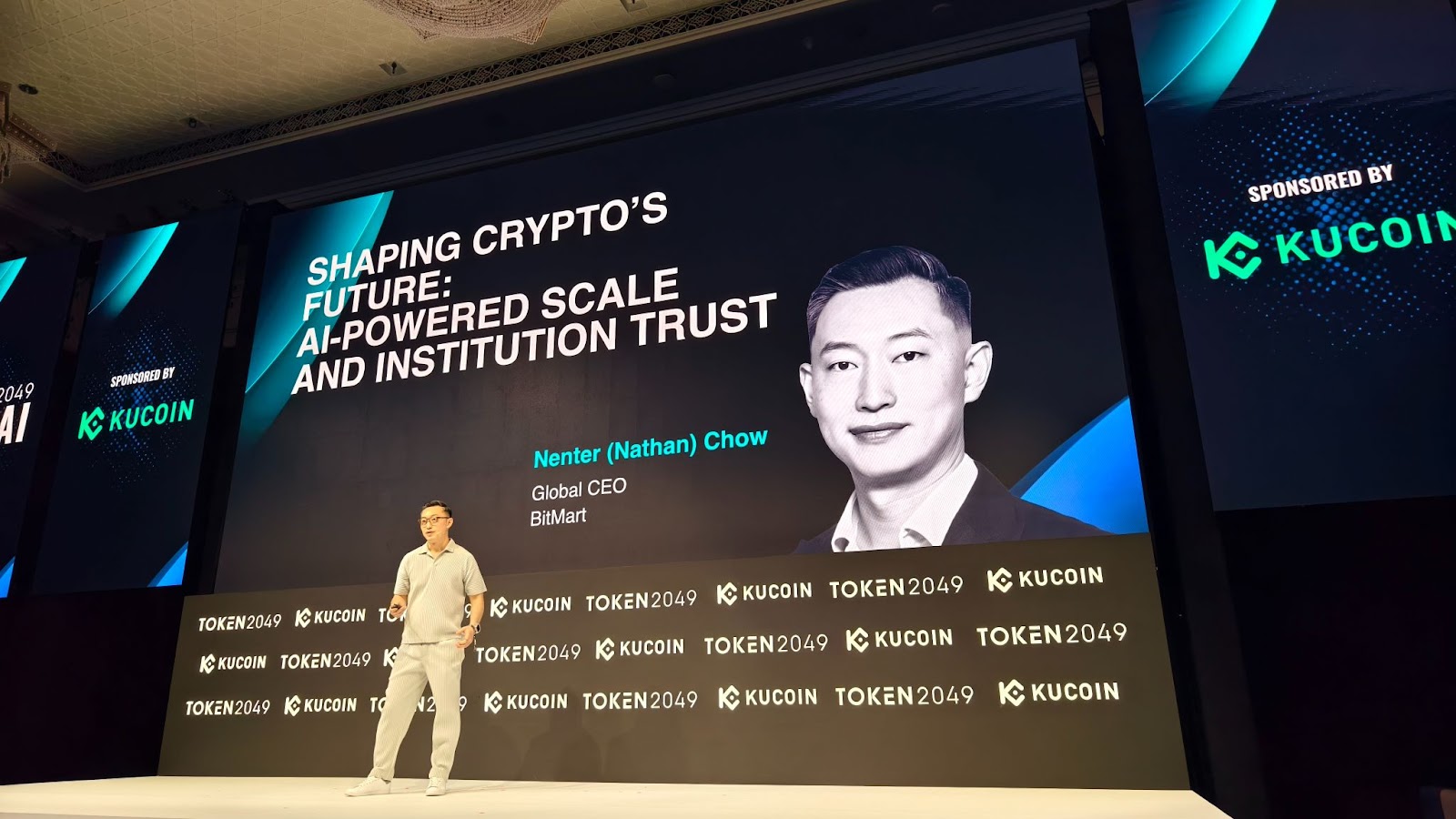BitMart CEO Nenter Chow 在TOKEN2049发表主题演讲