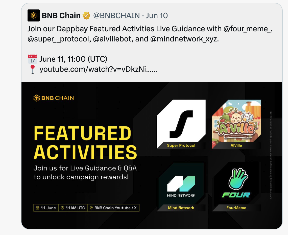 BNB AI Game TOP 1，AIVille才是USD1生态的黑马