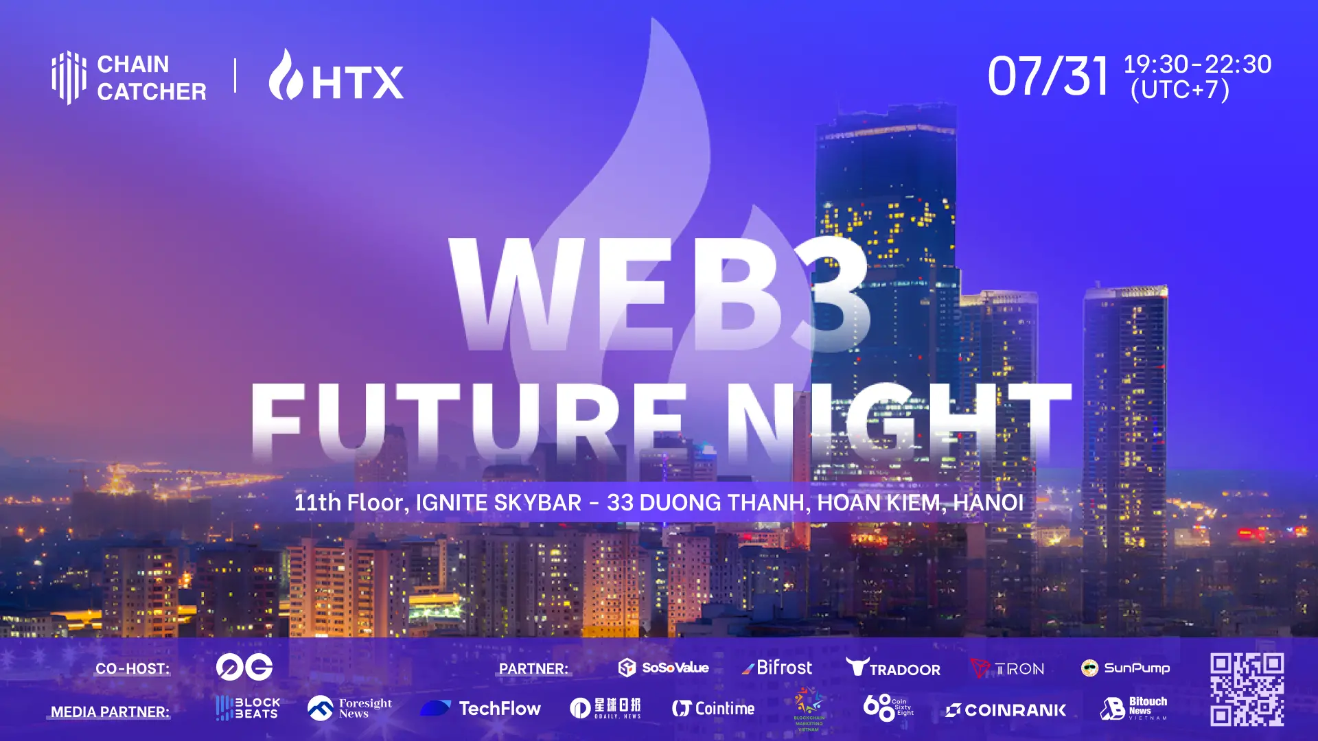 盛会倒计时:ChainCatcher×HTX「Web3 未来之夜」解码加密新生态