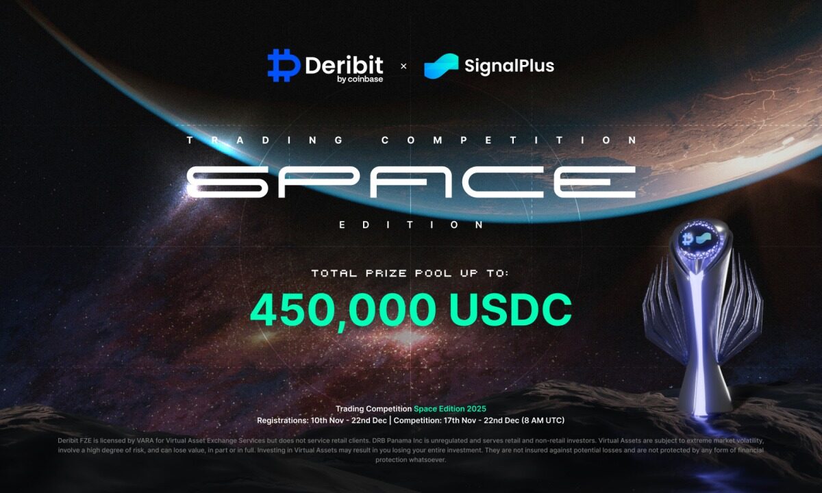 Deribit与SignalPlus联手发起衍生品交易挑战赛