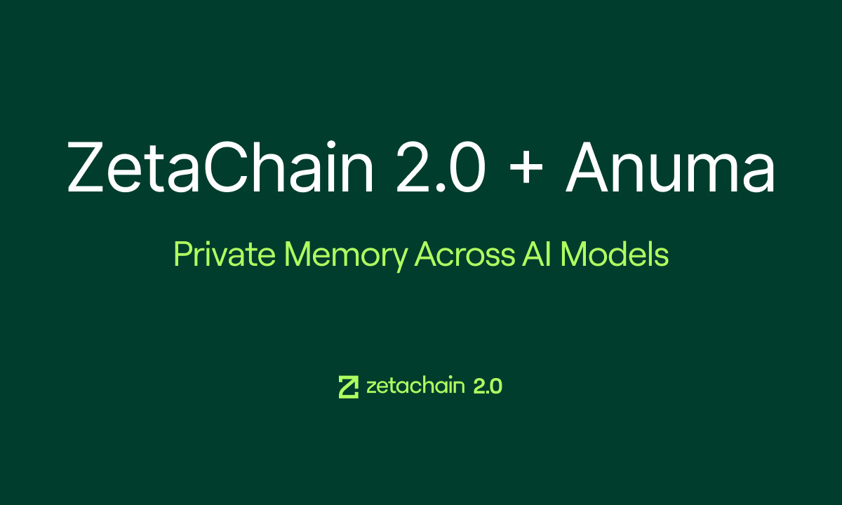打造跨AI大模型“隐私记忆层”,ZetaChain携多模型聚合应用Anuma塑造