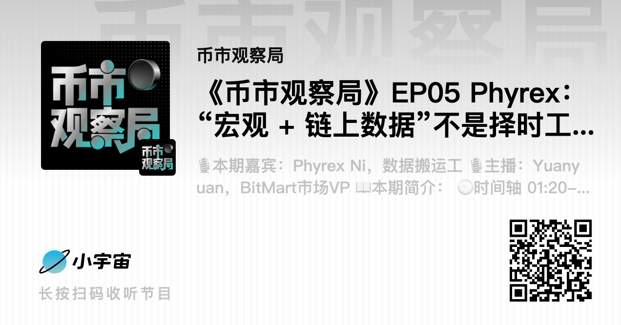币市观察局×Phyrex:“宏观+链上数据”不是择时工具,是让你在趋势里少犯错
