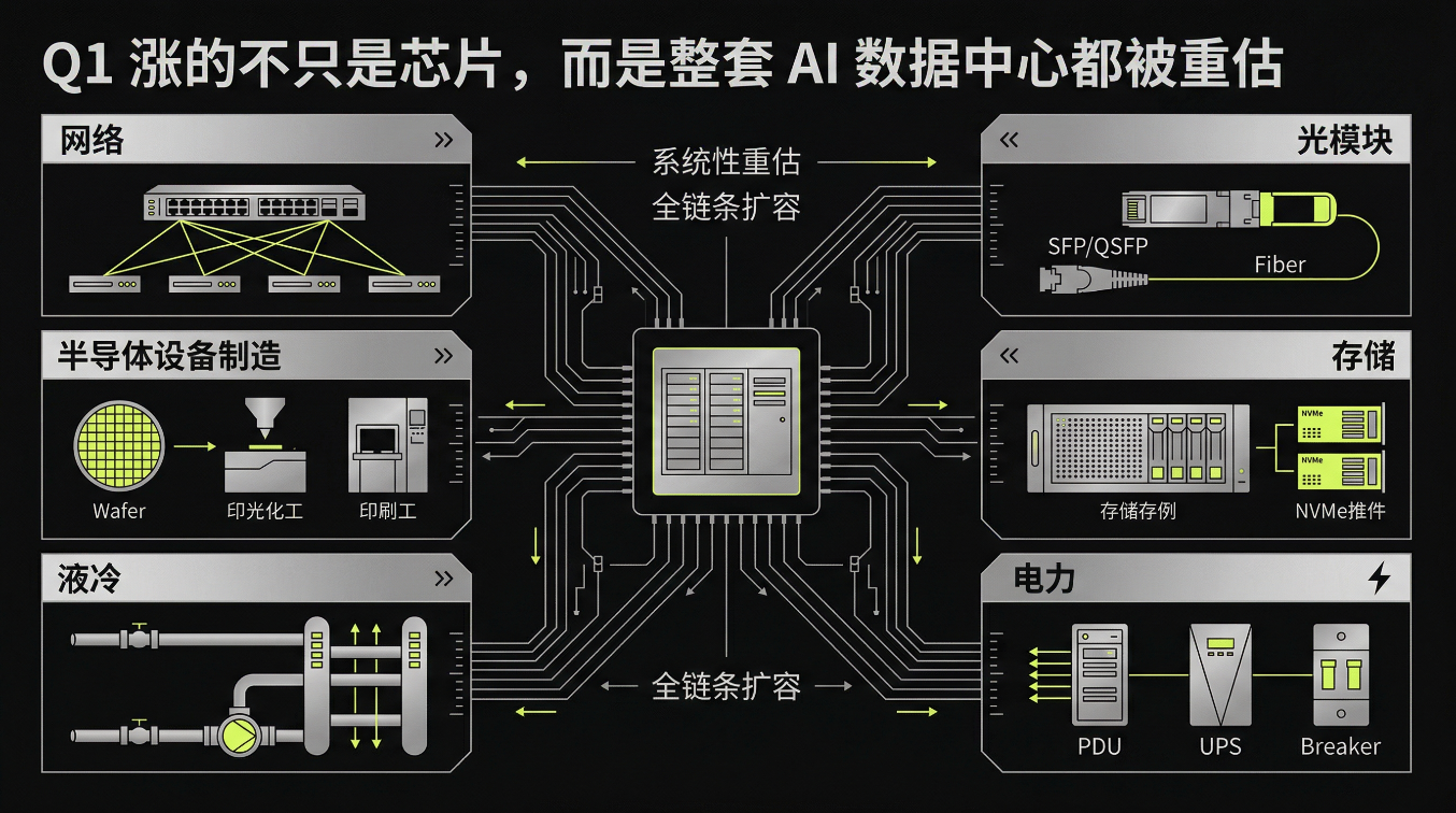 AI 基建涨了一整个 Q1，到了 Q2，谁还能撑住「高估值」？