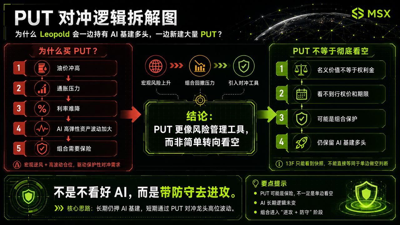 最相信 AGI 加速的多头,Q1 买了数十亿的名义 put?