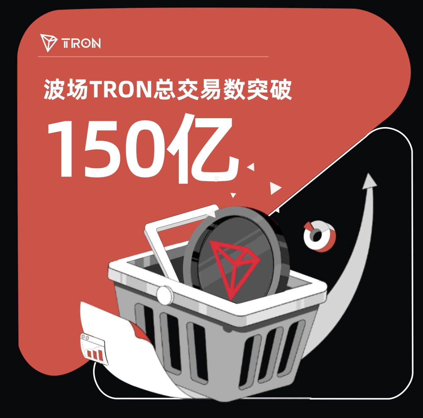 波场TRON总交易数突破150亿