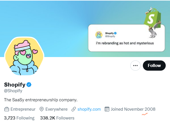 电商巨头Shopify将推特头像换为Doodles NFT作品